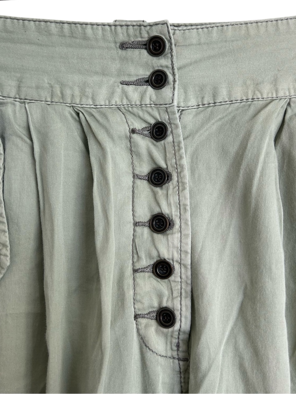 French Connection Olive Green High Rise Utility Pants - 10 - Picture 6 of 9